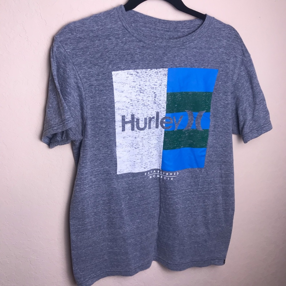 Hurley men’s T-shirt gray with logo size S